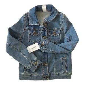 Girl’s Carter’s Denim Jacket Sz 6 / 6X Stretch BRAND NEW WITH TAGS  Blue